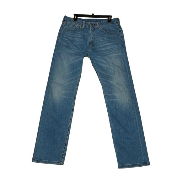Levi's Men's Jeans 505 Regular Fit Straight Leg Light Wash Size 34 x 32 - Picture 1 of 15
